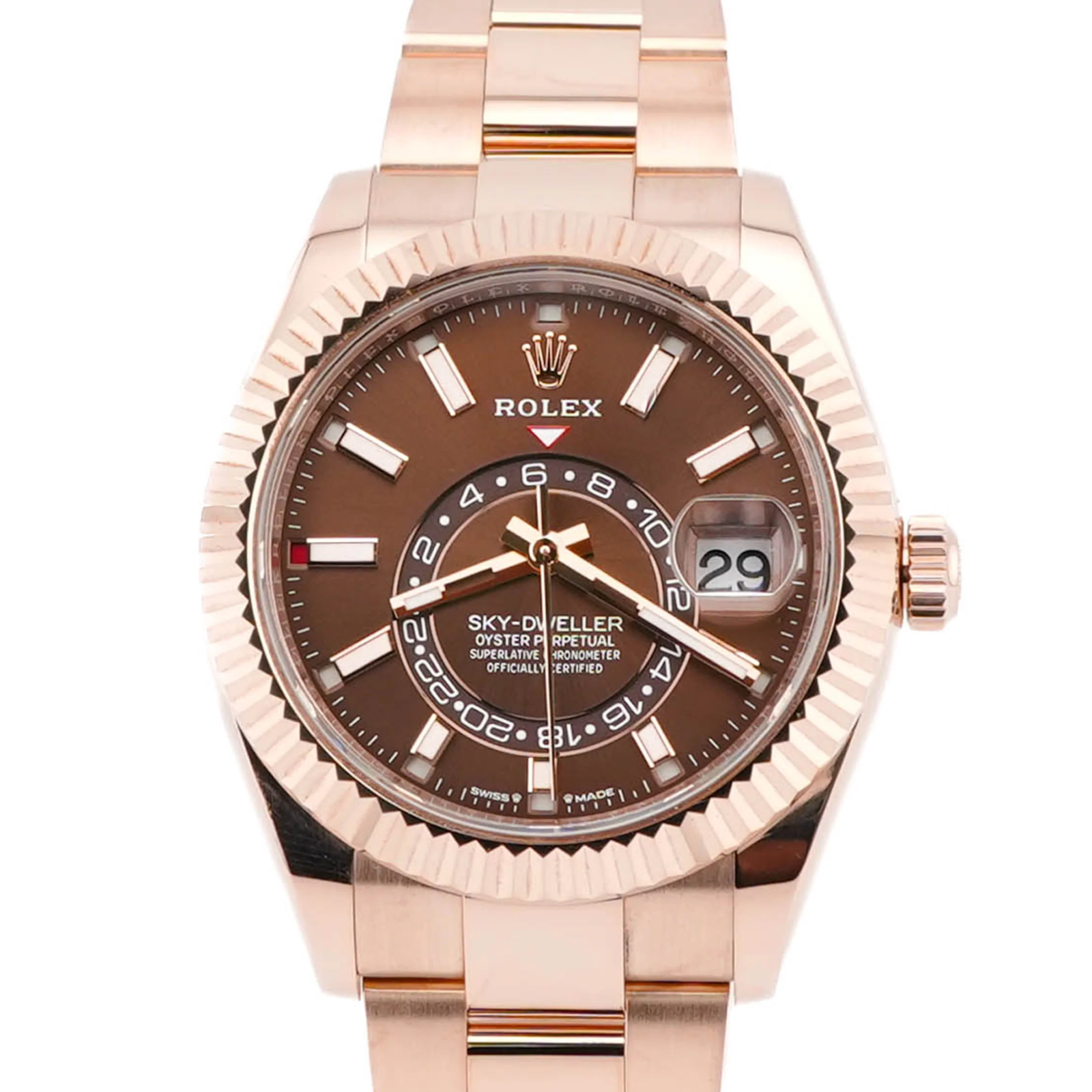 Rolex Sky-Dweller 42 mm / Rose Gold Chocolate Dial