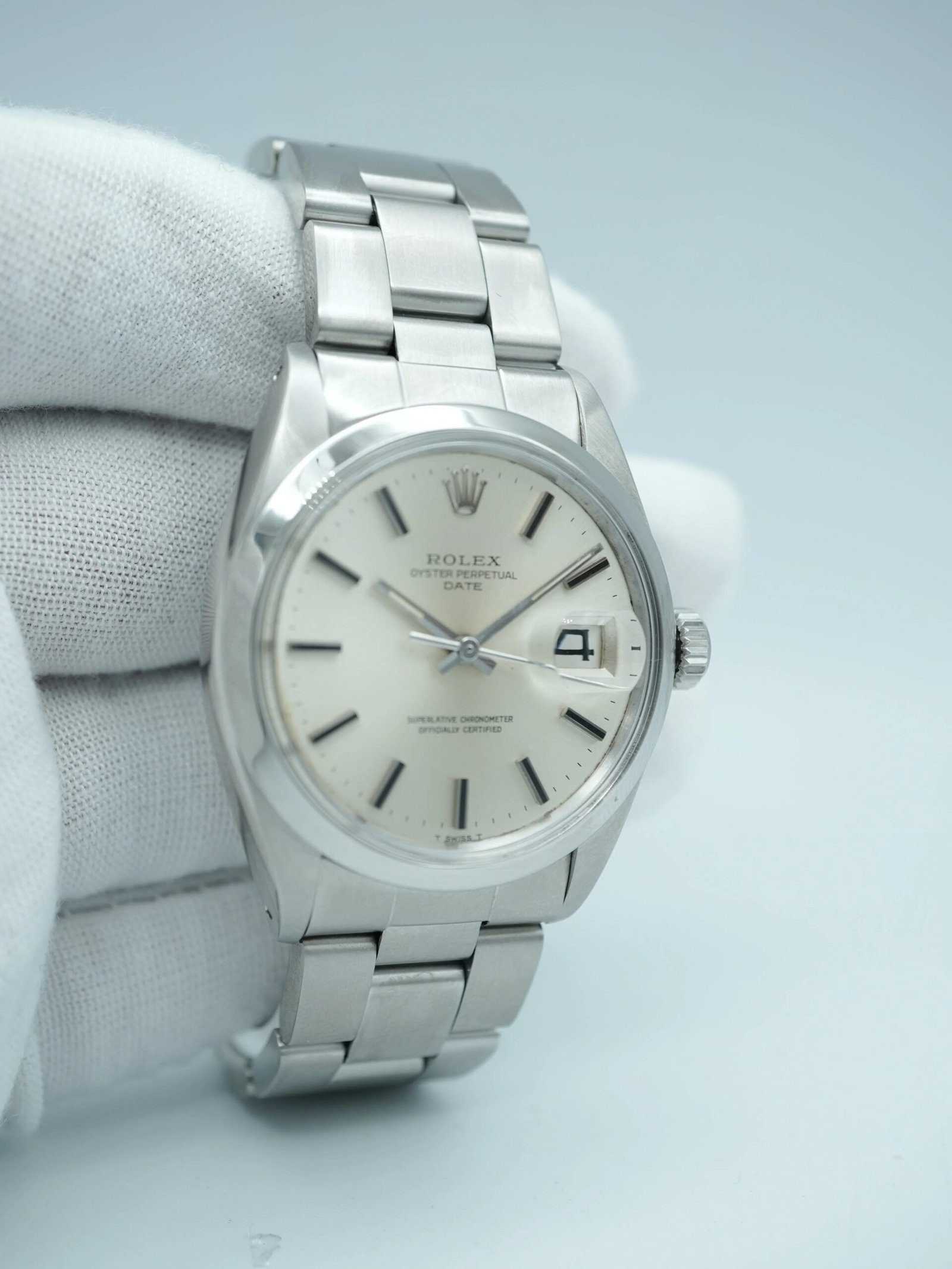 Rolex Oyster Perpetual Date 34 mm / Silver – Oyster – Image 3