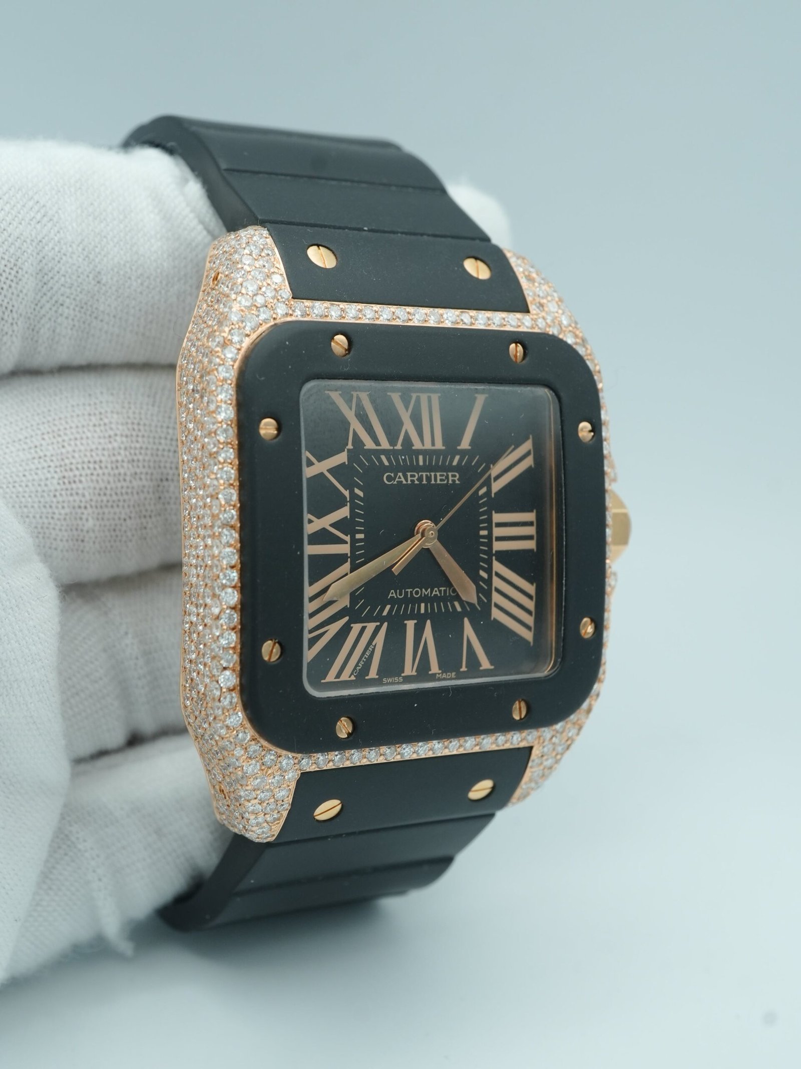 Cartier 41,3 mm Santos 100 Large / Rose Gold – Image 4