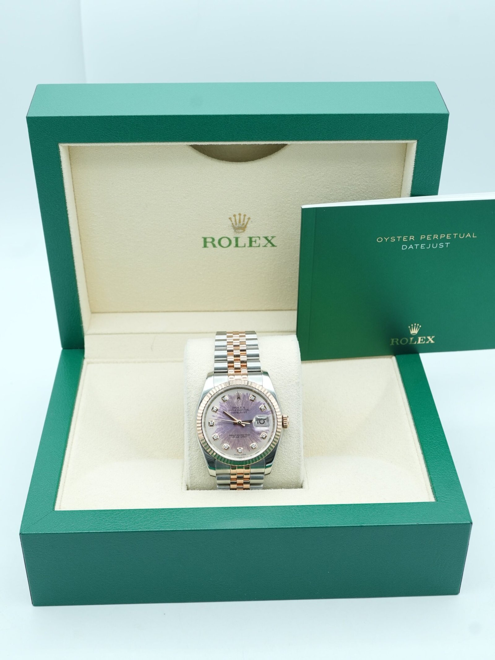 Rolex Datejust 36 mm / Rose Gold Diamond – Jubilee – Image 2