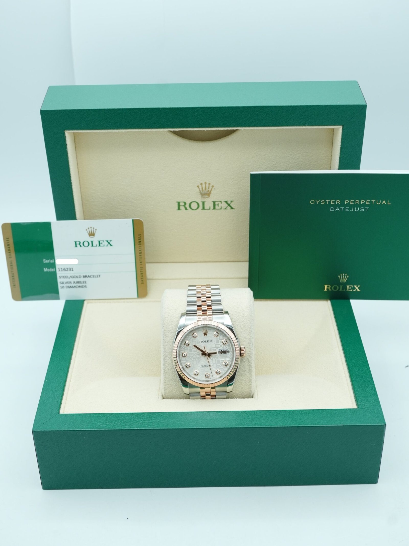 Rolex Datejust 36 mm / Silver Jubilee Diamond – Oyster – Image 2
