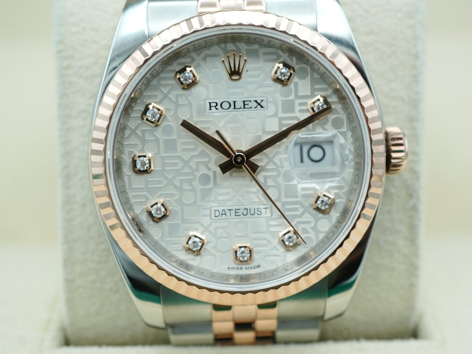 Rolex Datejust 36 mm / Silver Jubilee Diamond – Oyster – Image 3