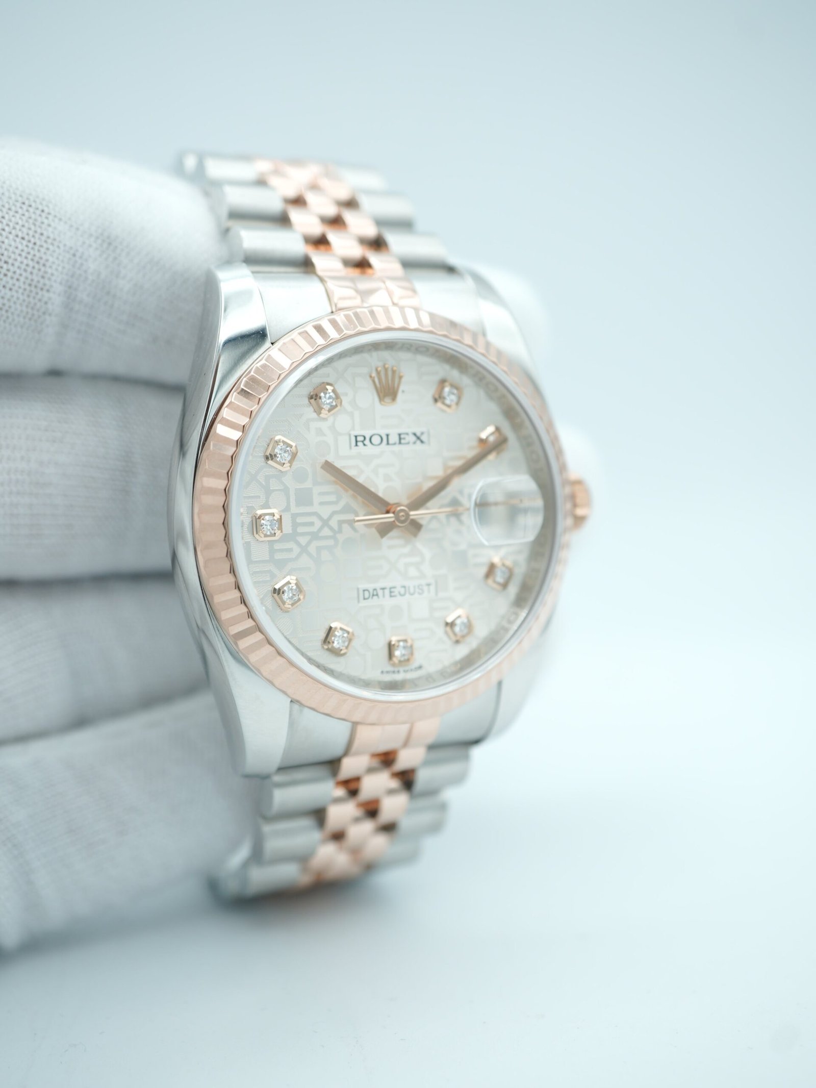 Rolex Datejust 36 mm / Silver Jubilee Diamond – Oyster – Image 4