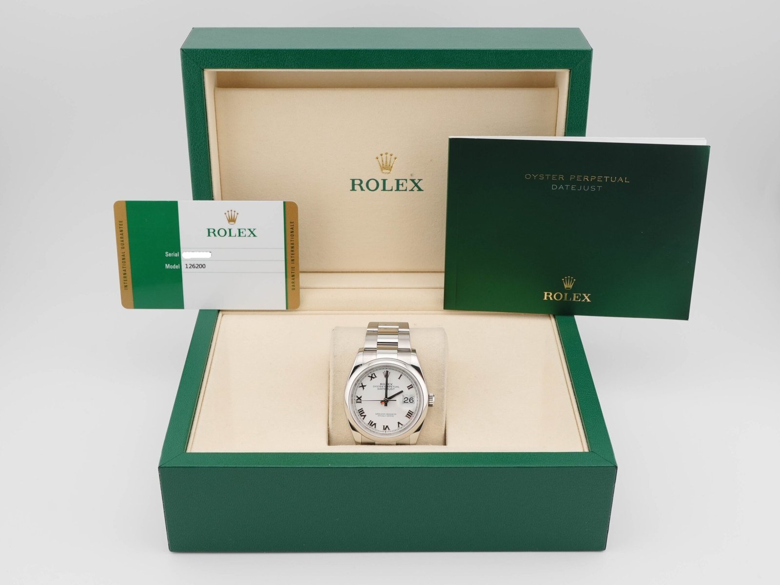 Rolex Datejust 36 mm / White Roman – Oyster – Image 2