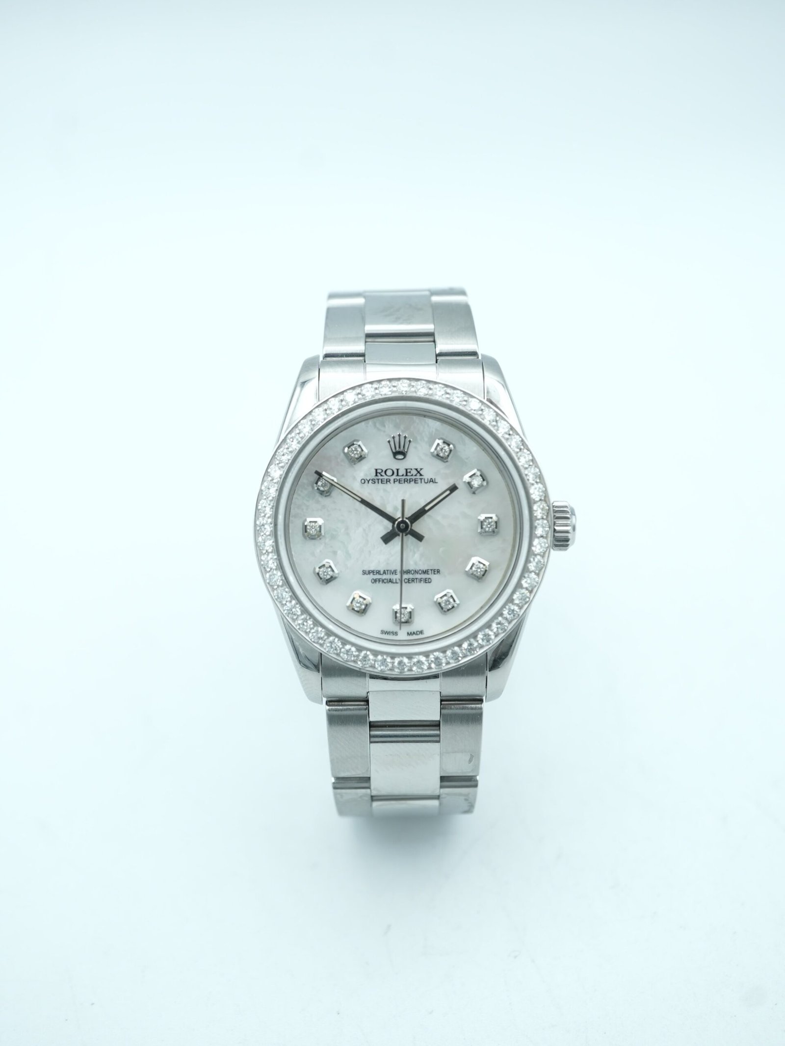 Rolex Oyster Perpetual 31 mm / Silver Diamond – Oyster – Image 4