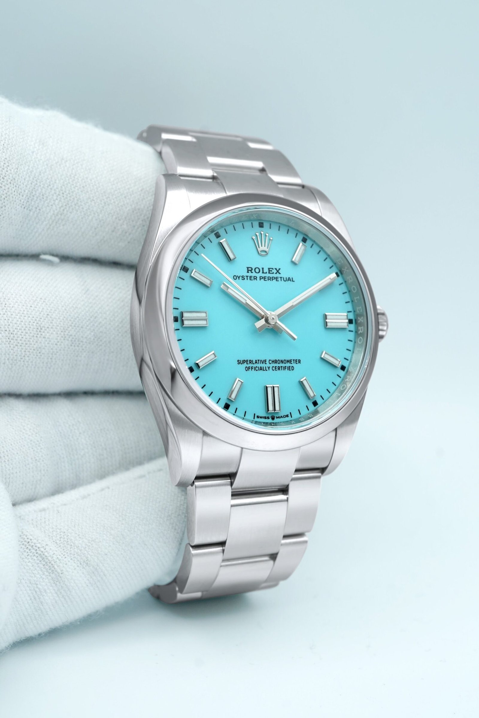 Rolex Oyster Perpetual 36 mm / Turquoise – Oyster – Image 3