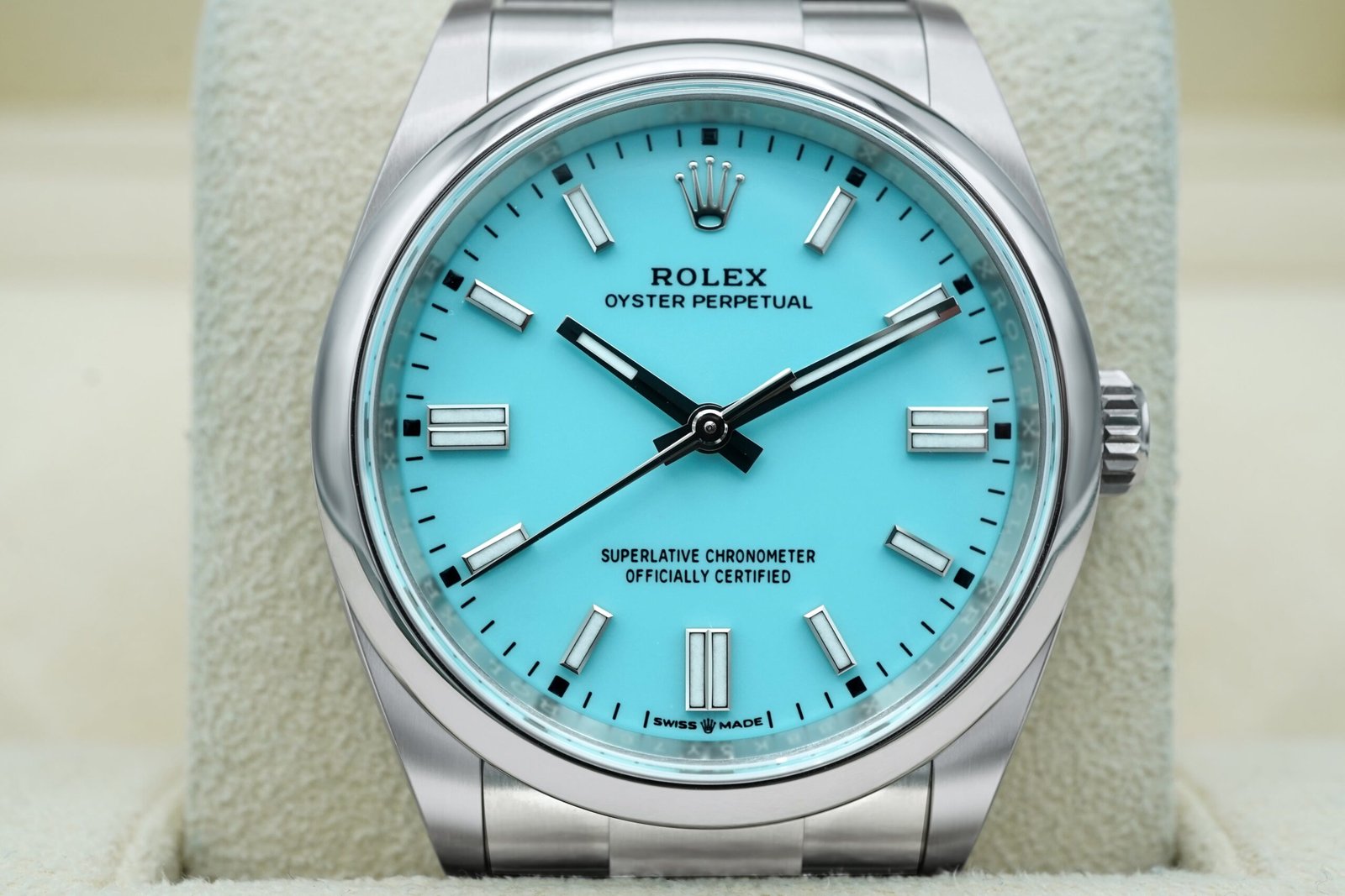 Rolex Oyster Perpetual 36 mm / Turquoise – Oyster – Image 4